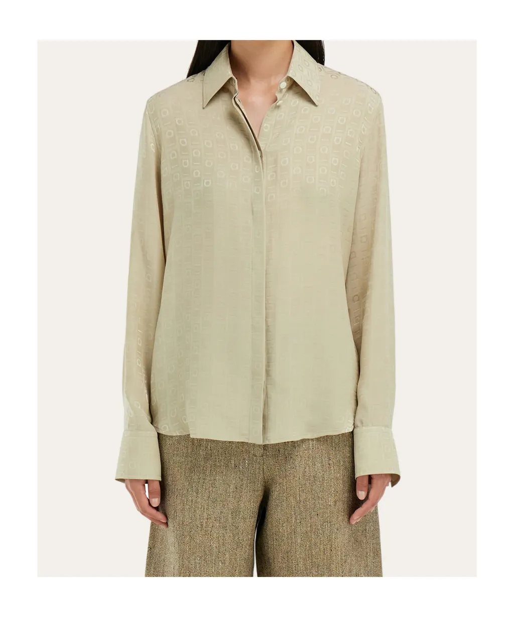 Monogram Silk Shirt