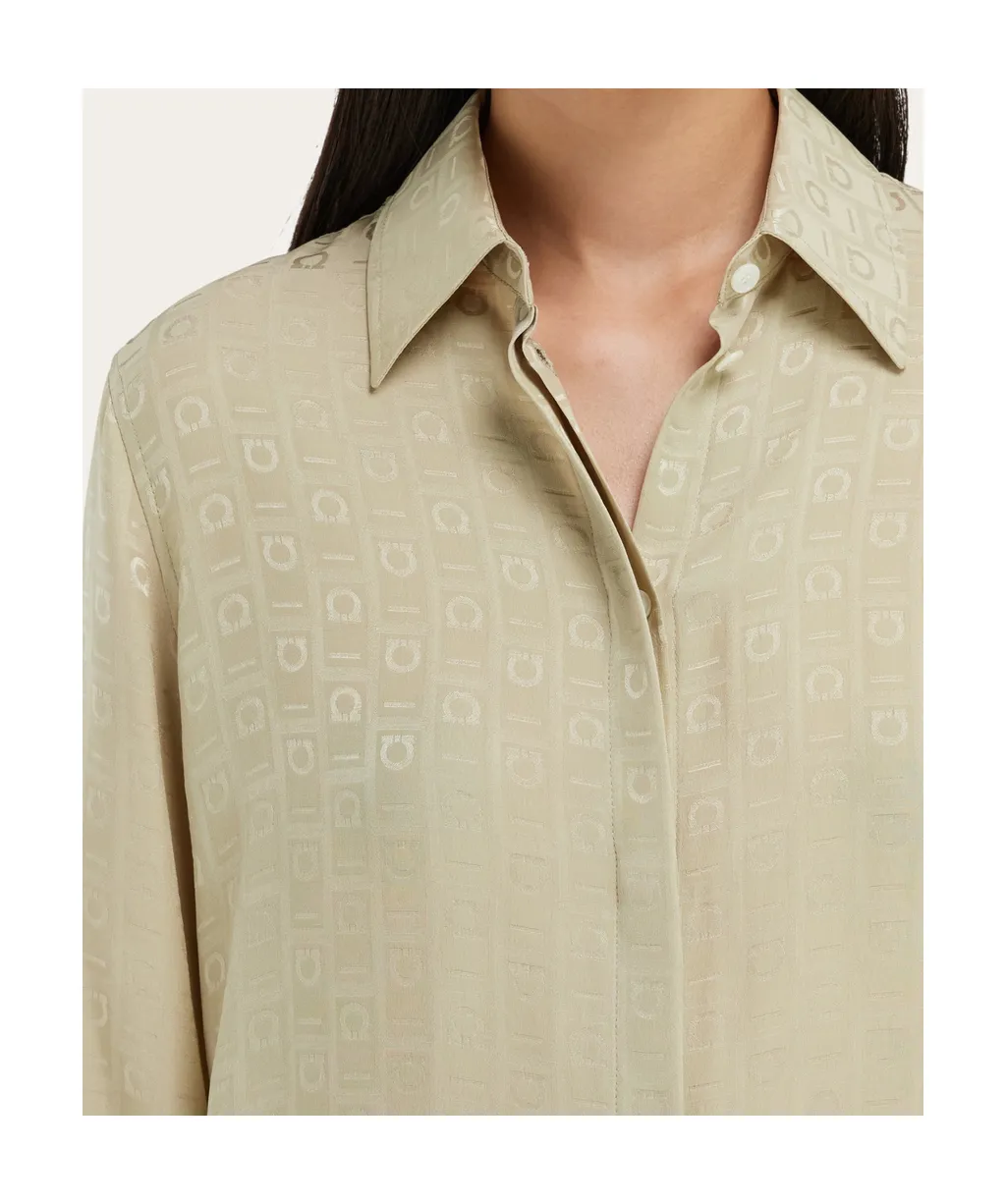 Monogram Silk Shirt