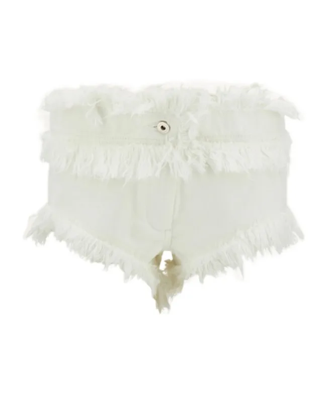 Frayed Denim Shorts