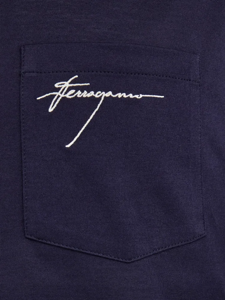 Logo Embroidered Crewneck T-Shirt