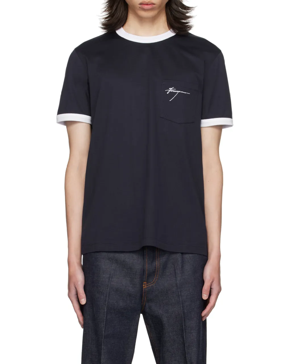 Logo Embroidered Crewneck T-Shirt