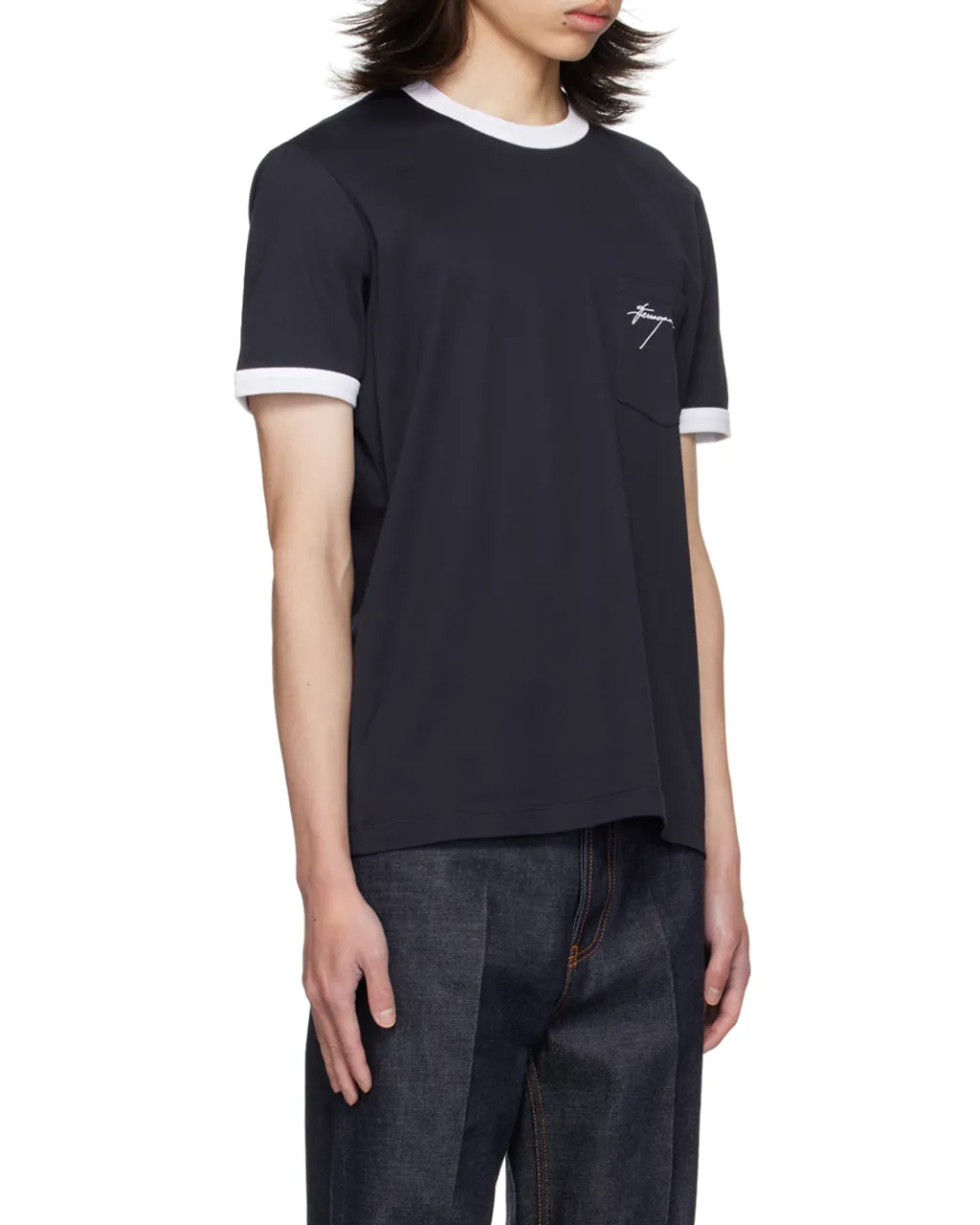 Logo Embroidered Crewneck T-Shirt