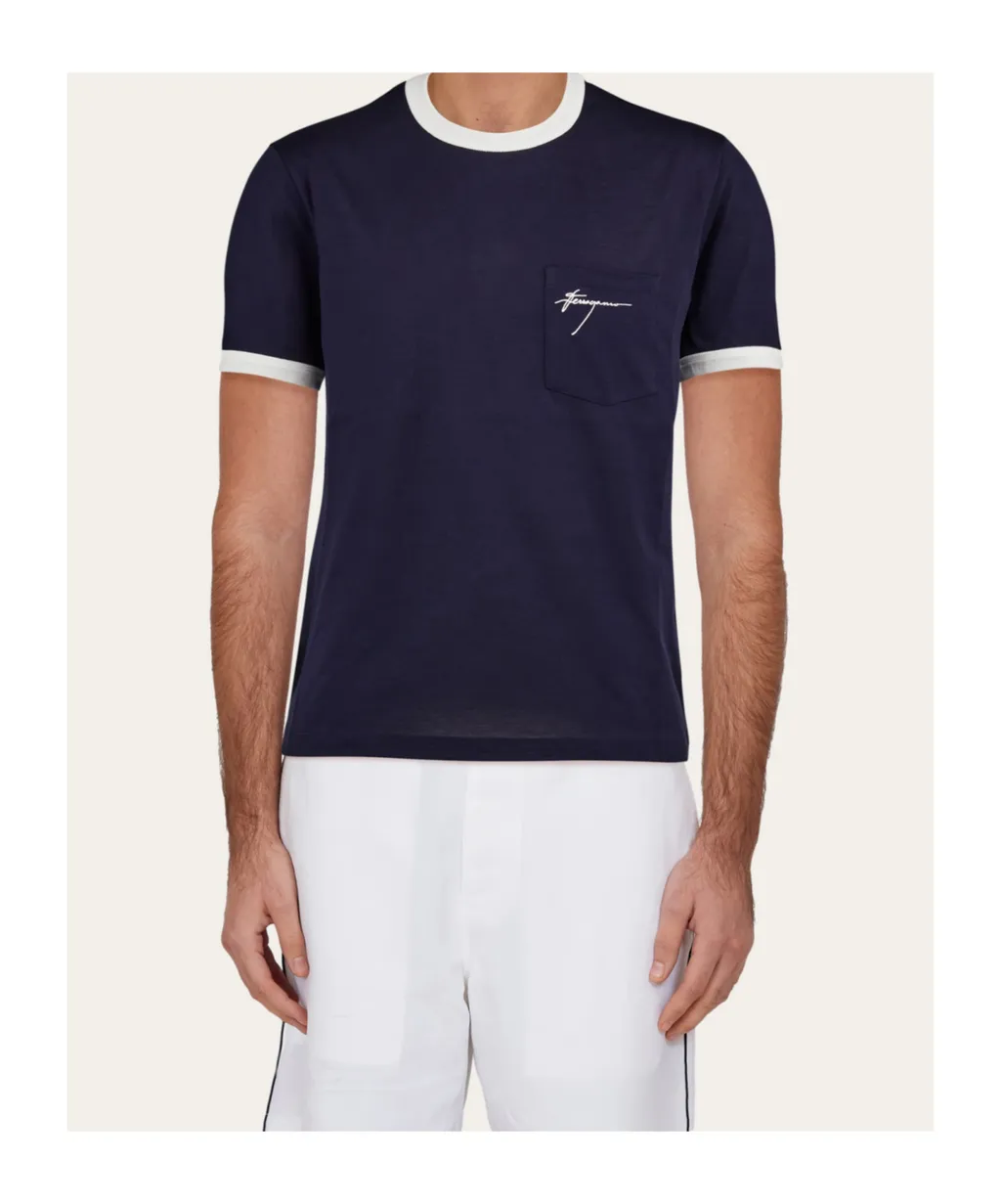 Logo Embroidered Crewneck T-Shirt