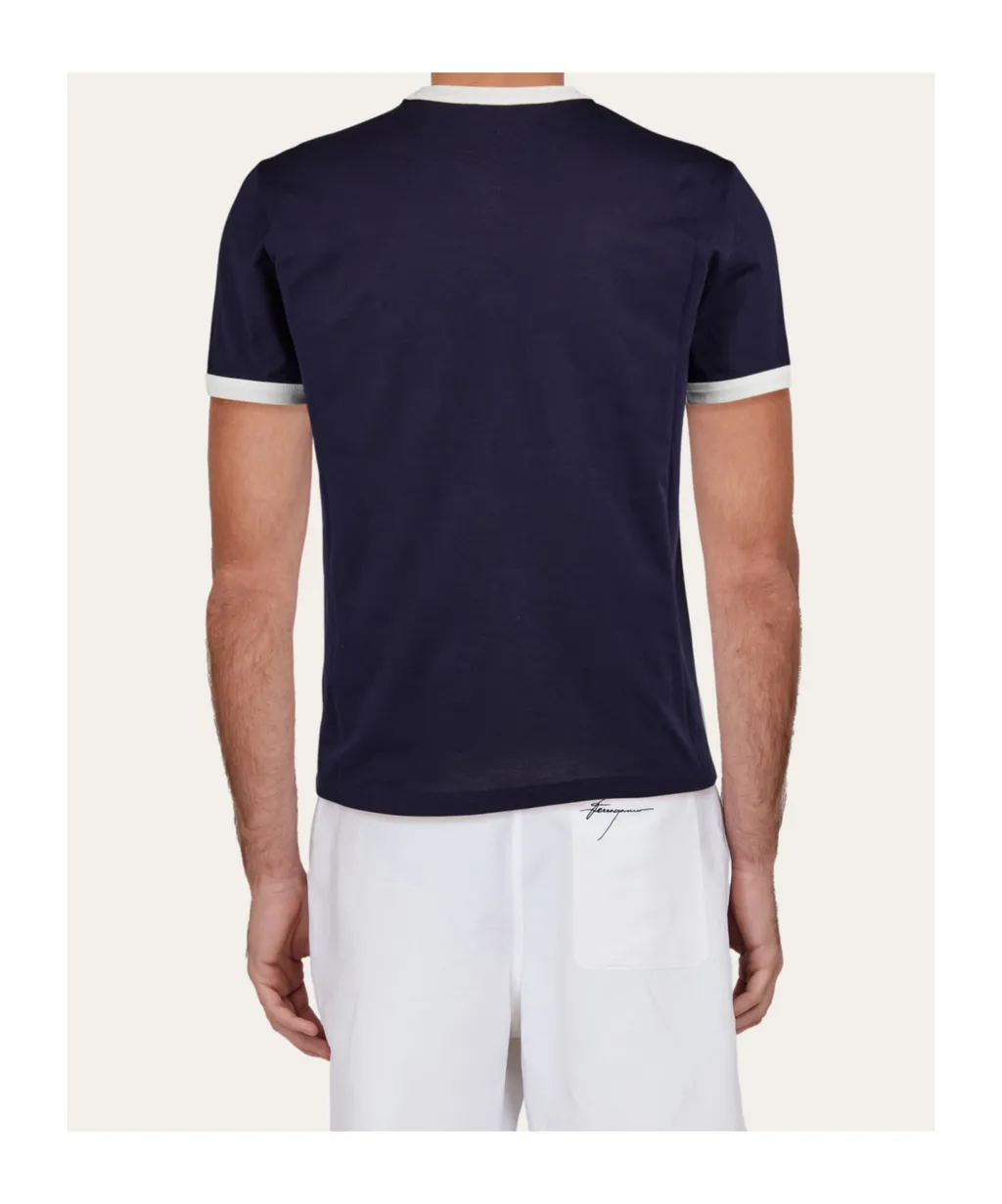 Logo Embroidered Crewneck T-Shirt