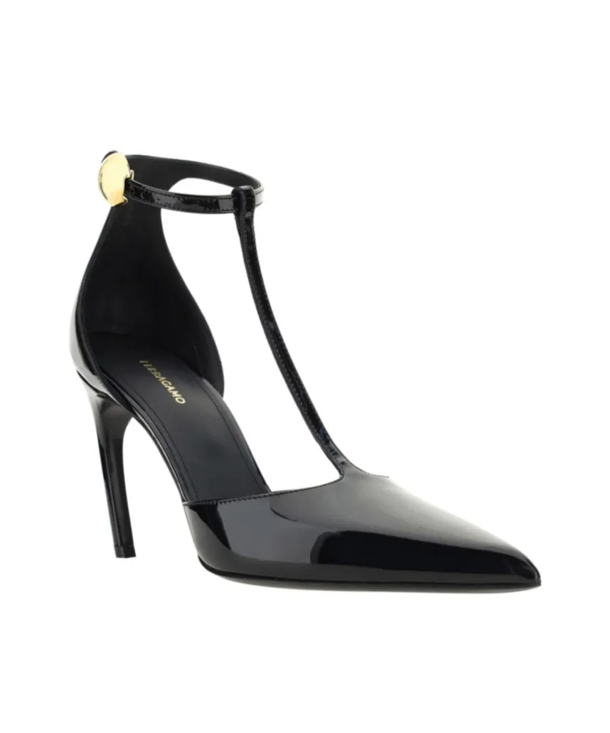 T-Strap Pointed-Toe Pumps
