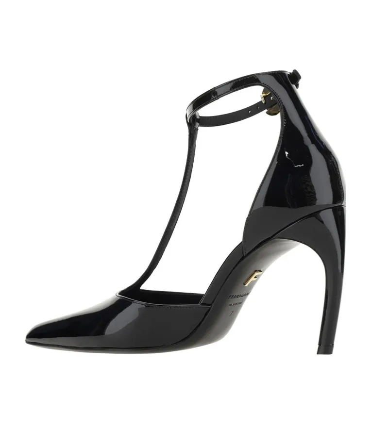 T-Strap Pointed-Toe Pumps