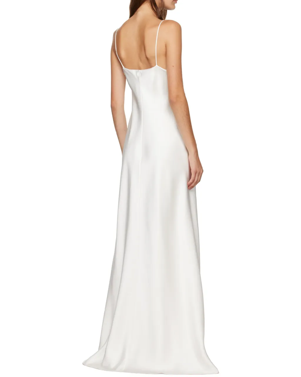Guinevere Silk Satin Extra-Long Dress