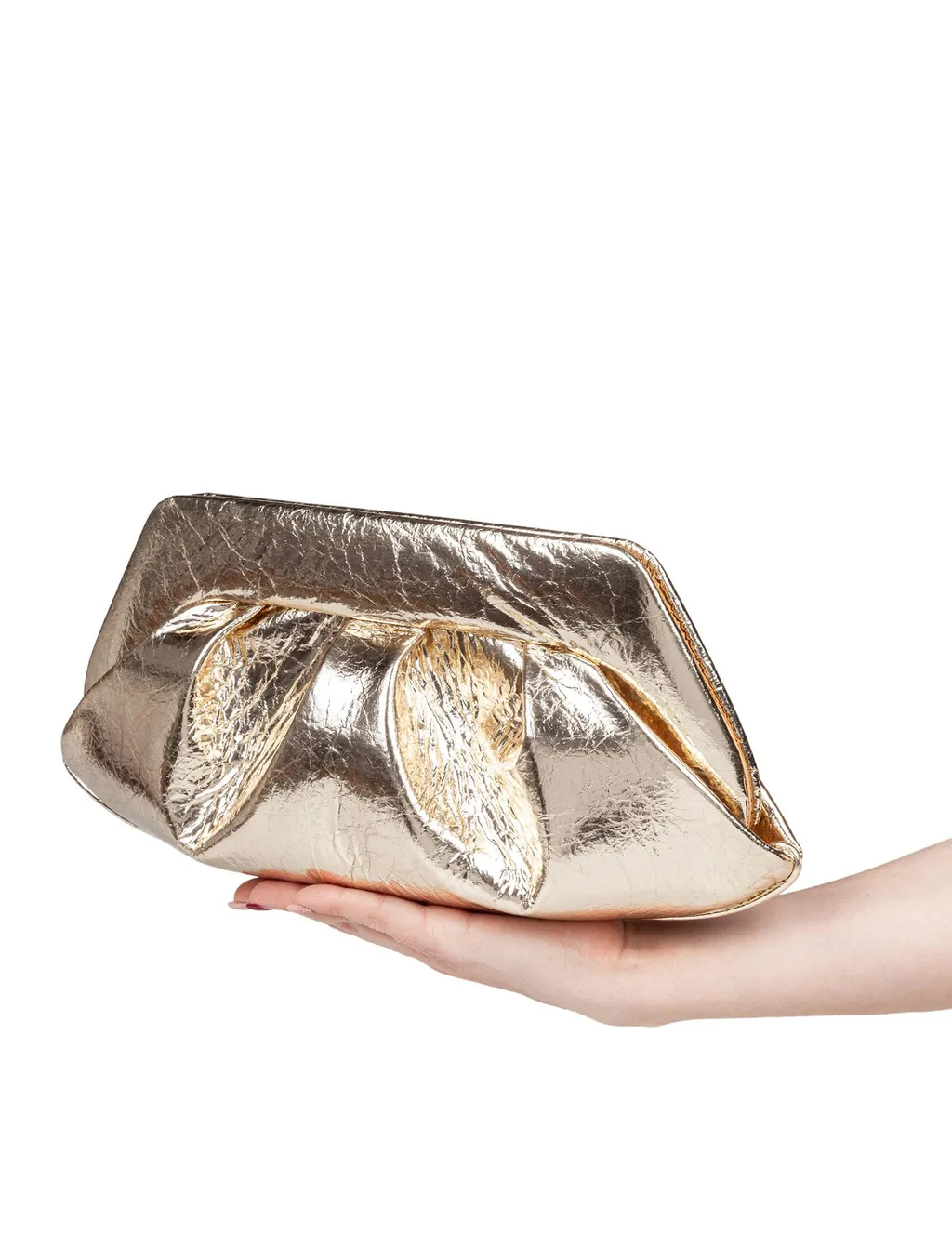 Metallic Effect Clutch Bag