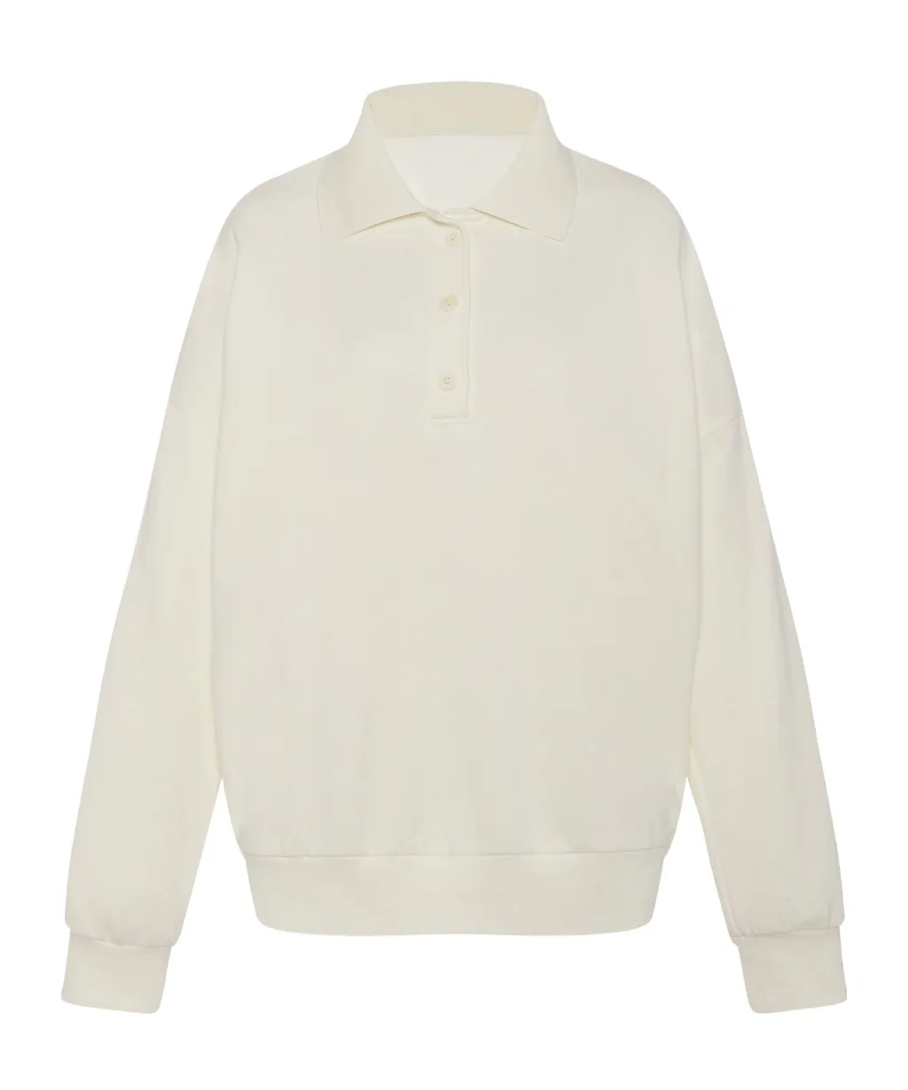 Knitted Polo Sweatshirt