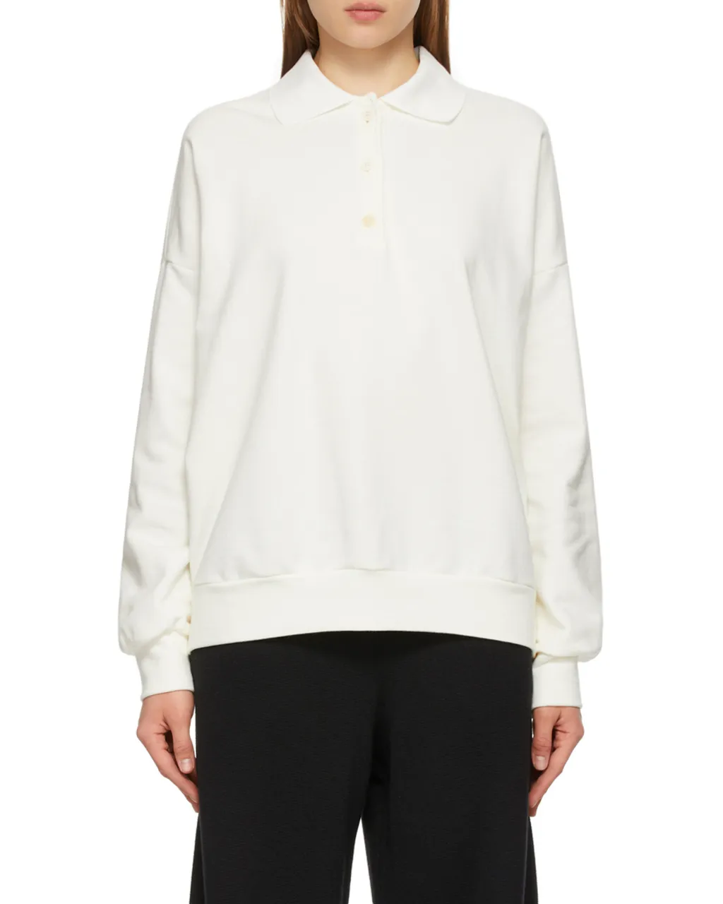 Knitted Polo Sweatshirt
