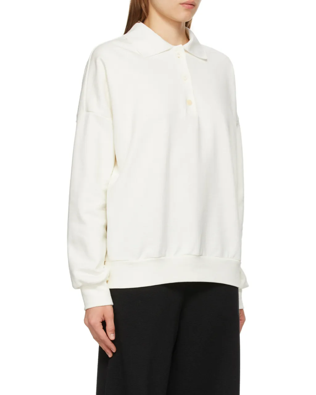 Knitted Polo Sweatshirt