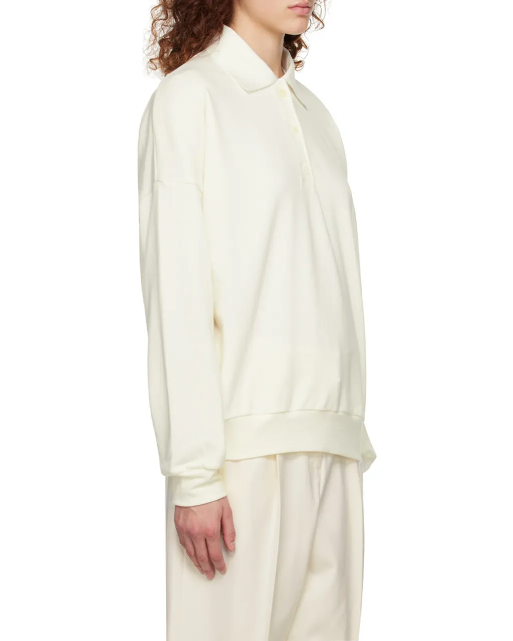 Knitted Polo Sweatshirt