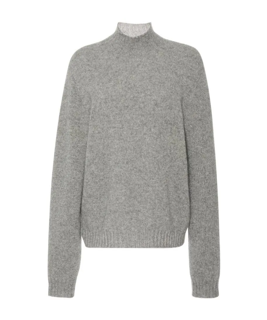 High-Neck Cashmere Knit