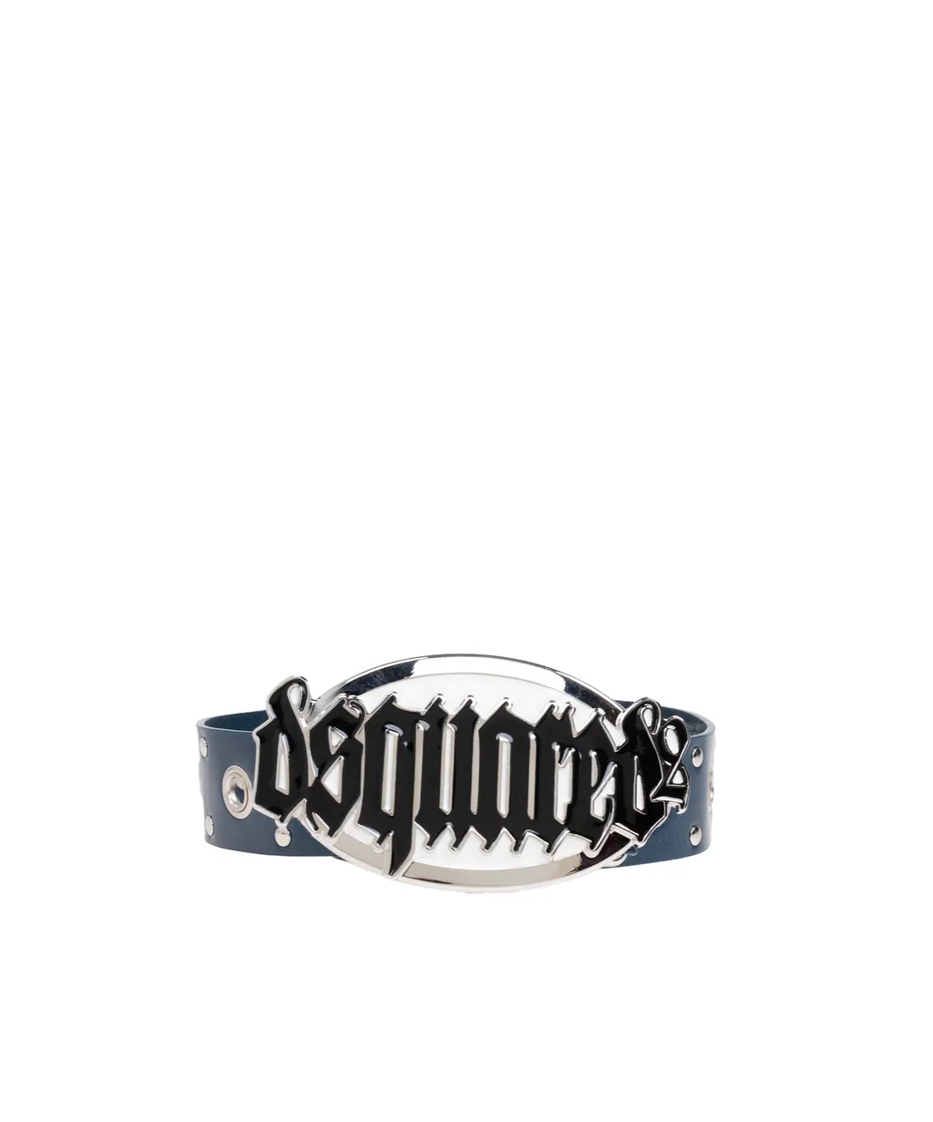 Gothic Logo Buckled Belt