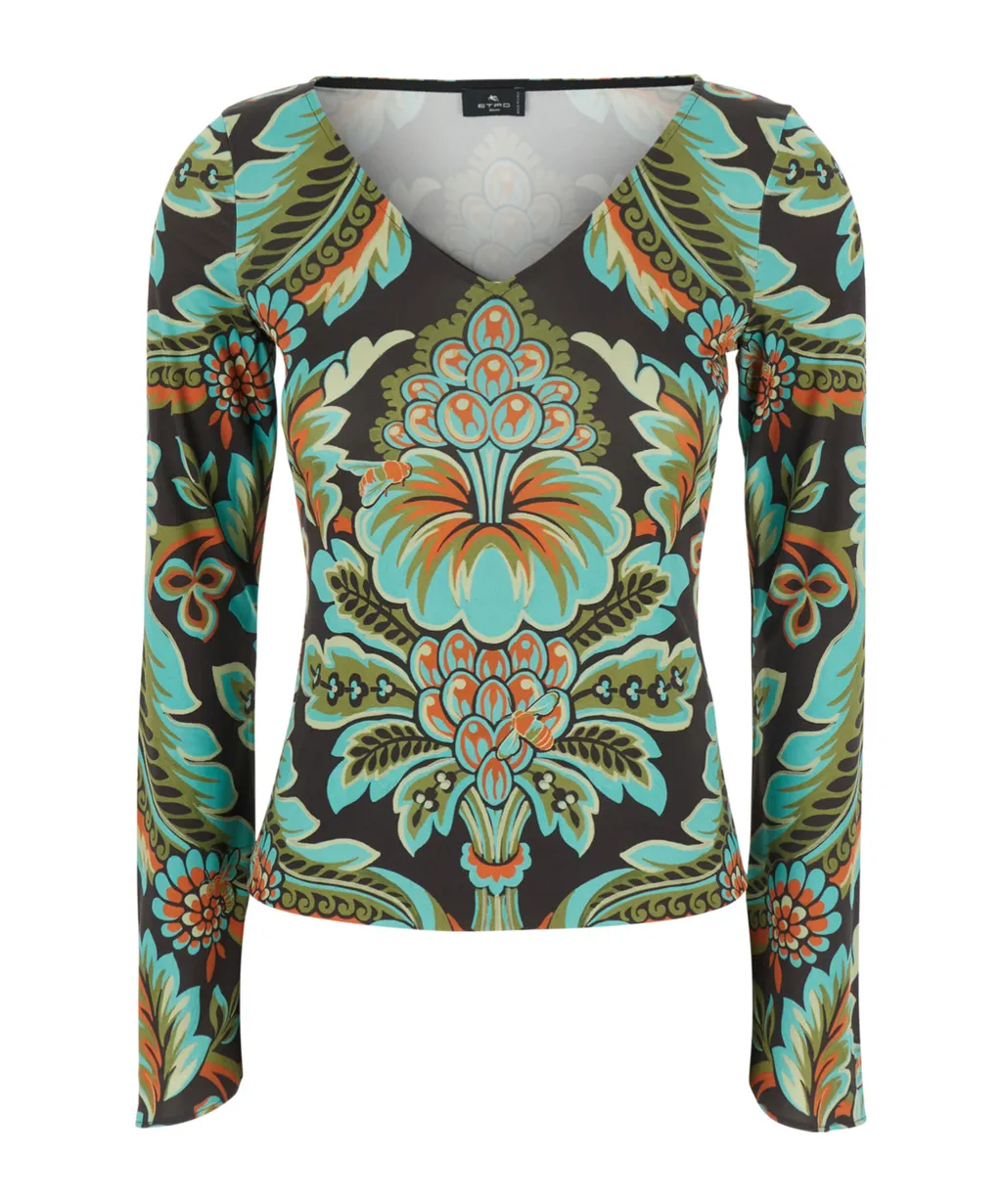 Printed Jersey Top