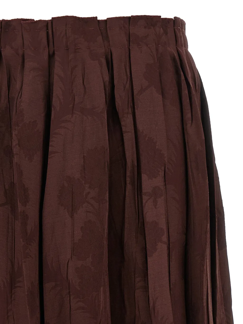 Pleated Wool-Blend Mini Skirt