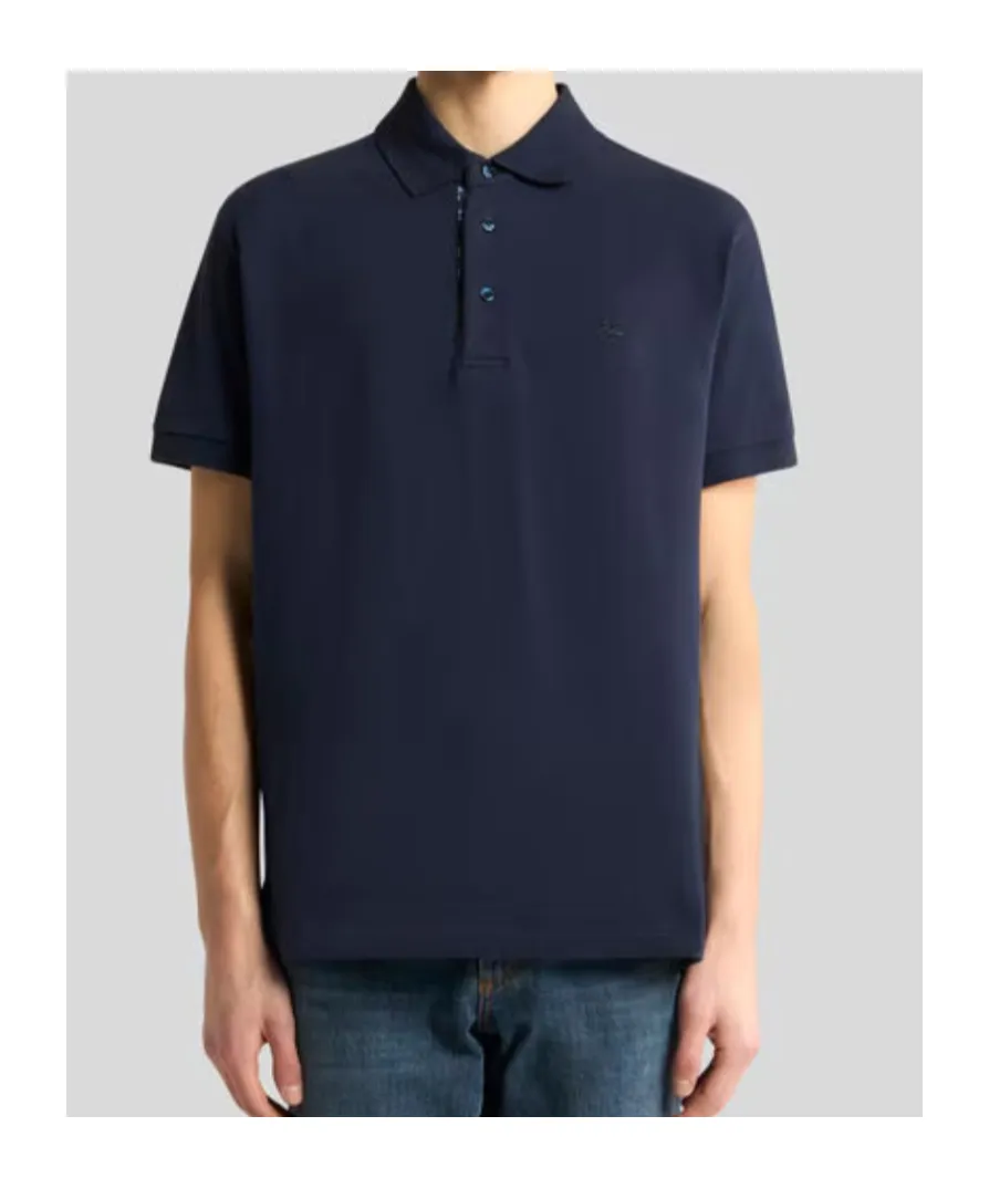 Cotton Polo Shirt With Pegaso
