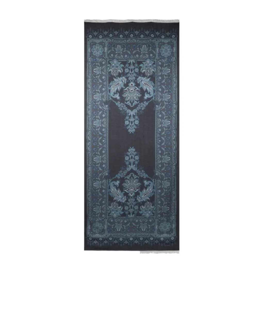 Cotton-Blend Jacquard Scarf