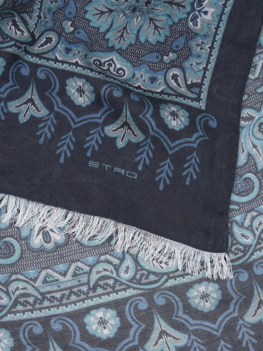 Cotton-Blend Jacquard Scarf