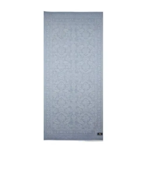 All-Over Patterned Frayed Edge Scarf