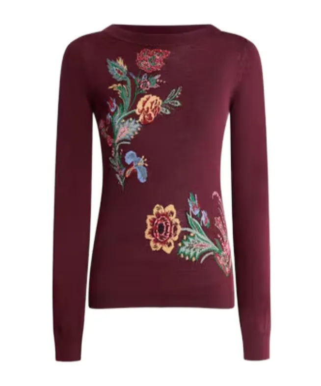 Wool-Blend Jacquard Sweater