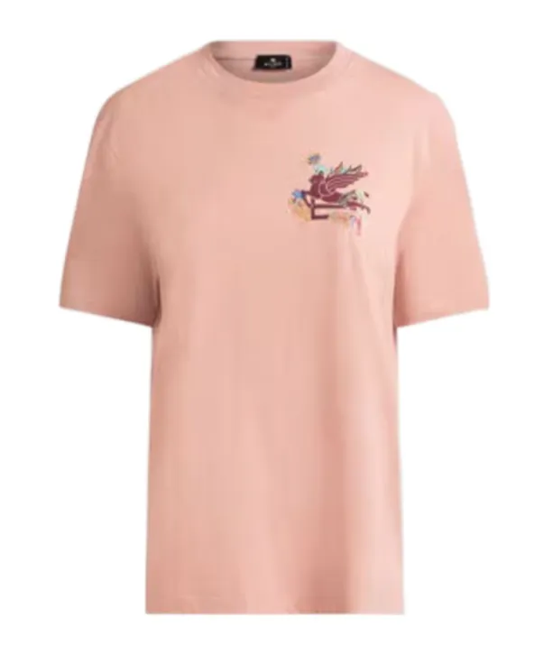 Cotton T-Shirt With Pegasus