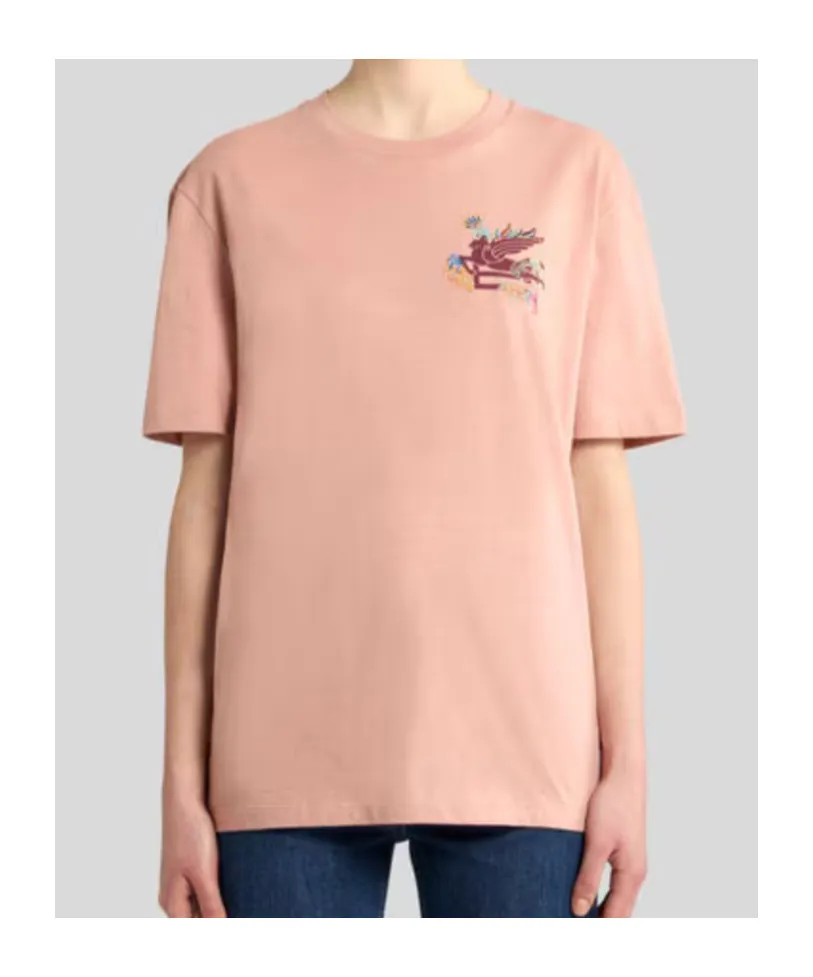 Cotton T-Shirt With Pegasus