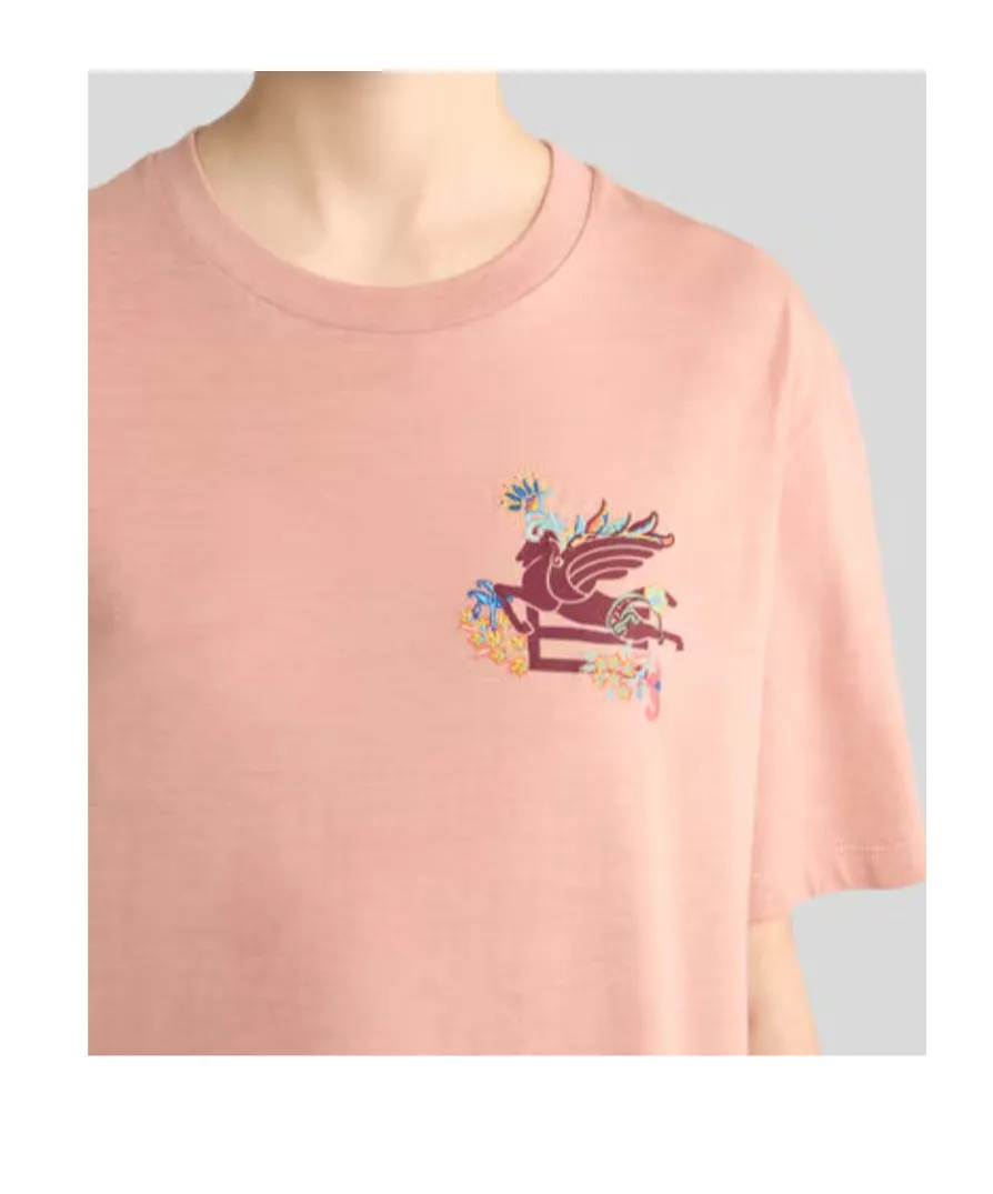 Cotton T-Shirt With Pegasus