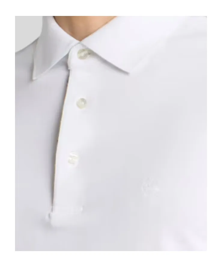 Cotton Polo Shirt With Pegaso