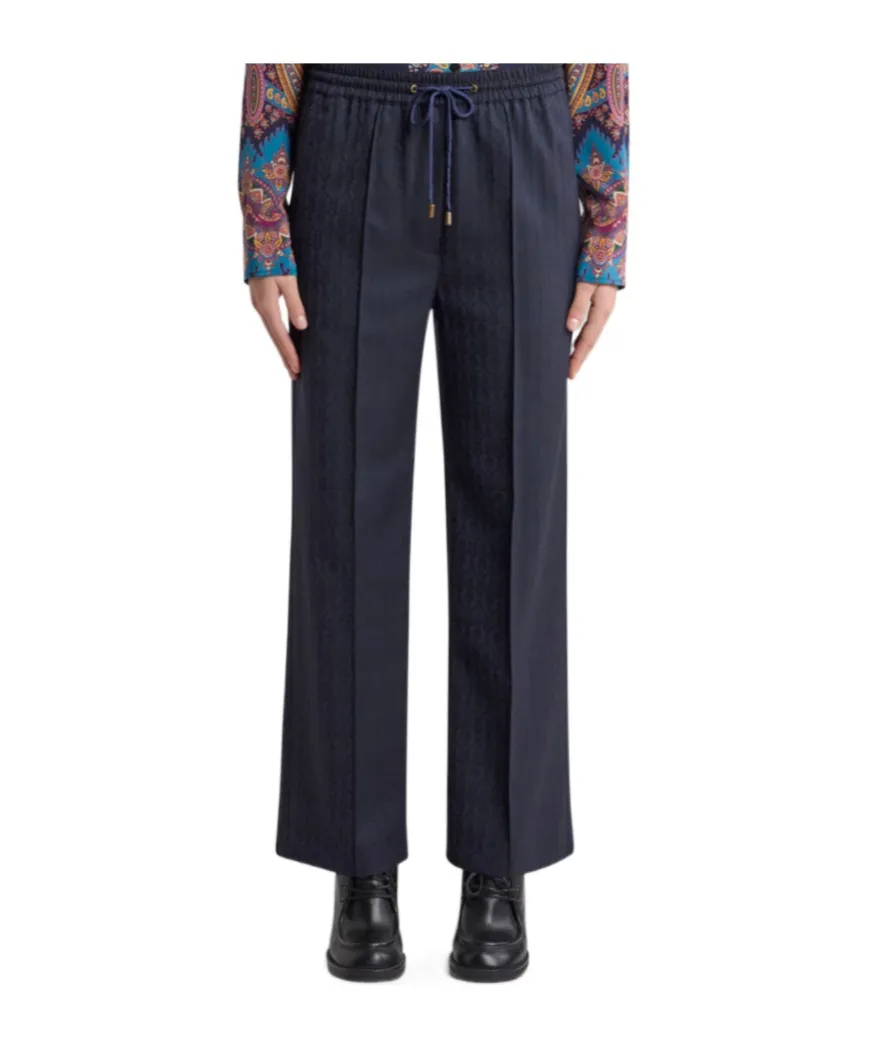 Wool Jacquard Jogging Trousers