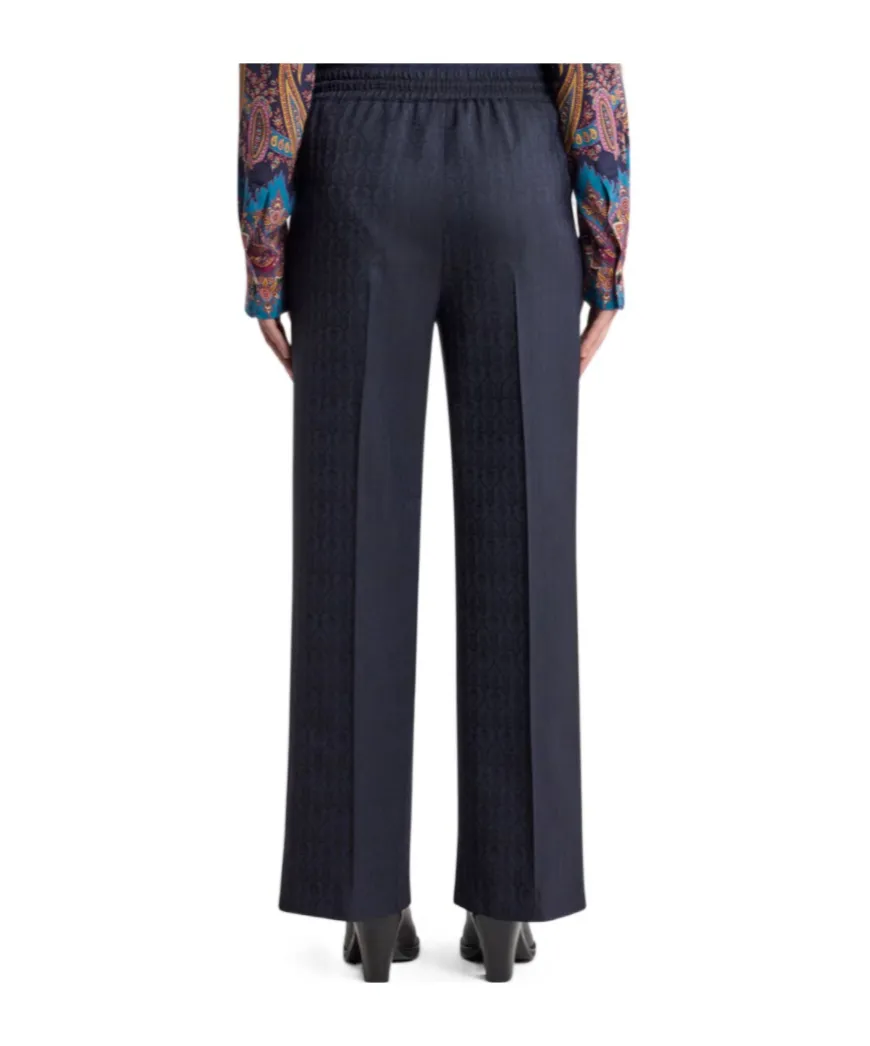 Wool Jacquard Jogging Trousers