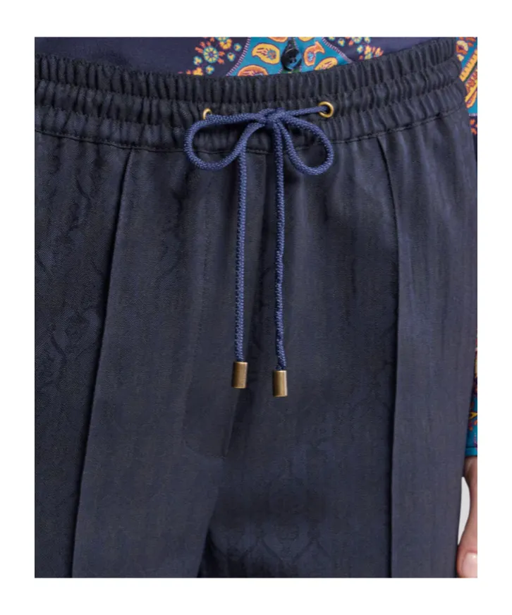 Wool Jacquard Jogging Trousers