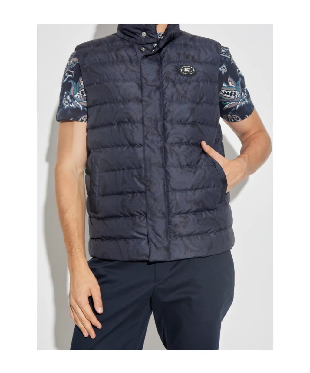 Padded Vest With Logo