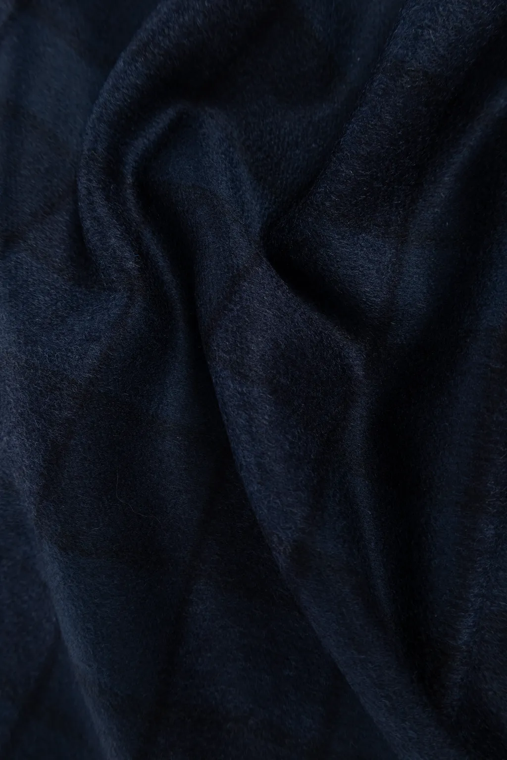 Wool And Cashmere Scarf With Check Motif