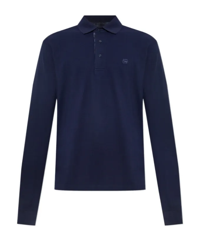 Cotton Polo With Pegaso Logo