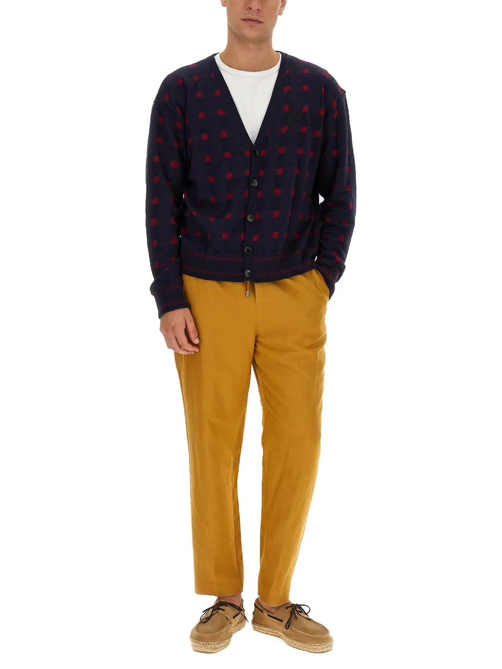 V-Neck Button-Up Cardigan