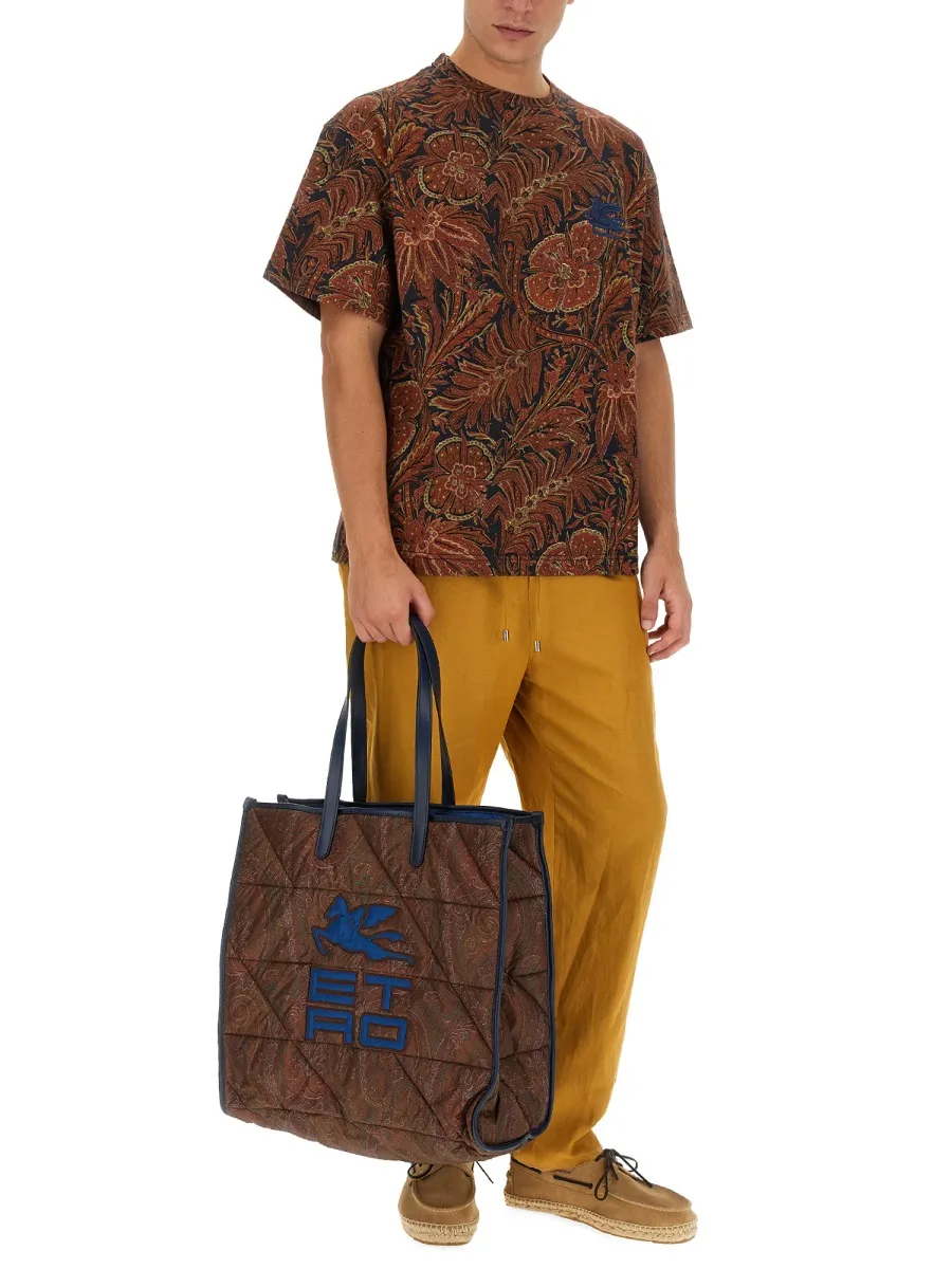 Floral Print Crewneck T-Shirt