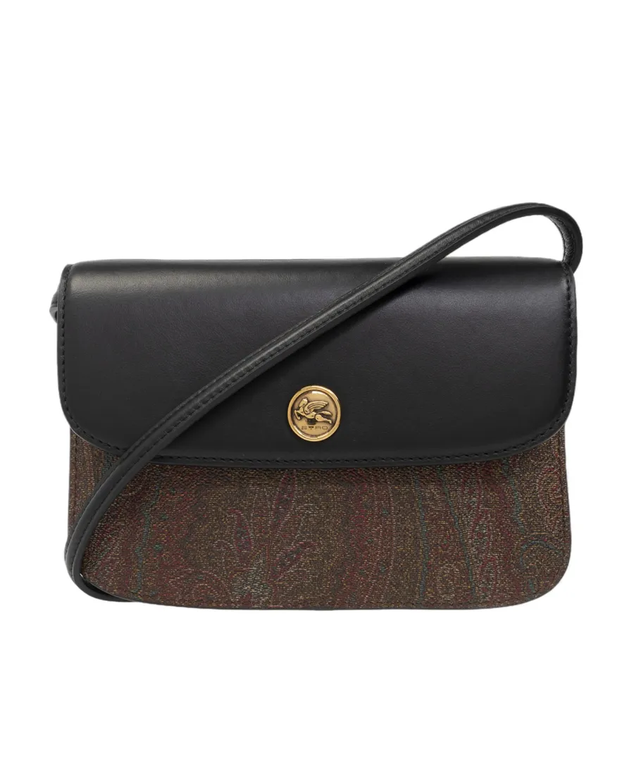 Essential Jacquard Foldover Top Crossbody Bag