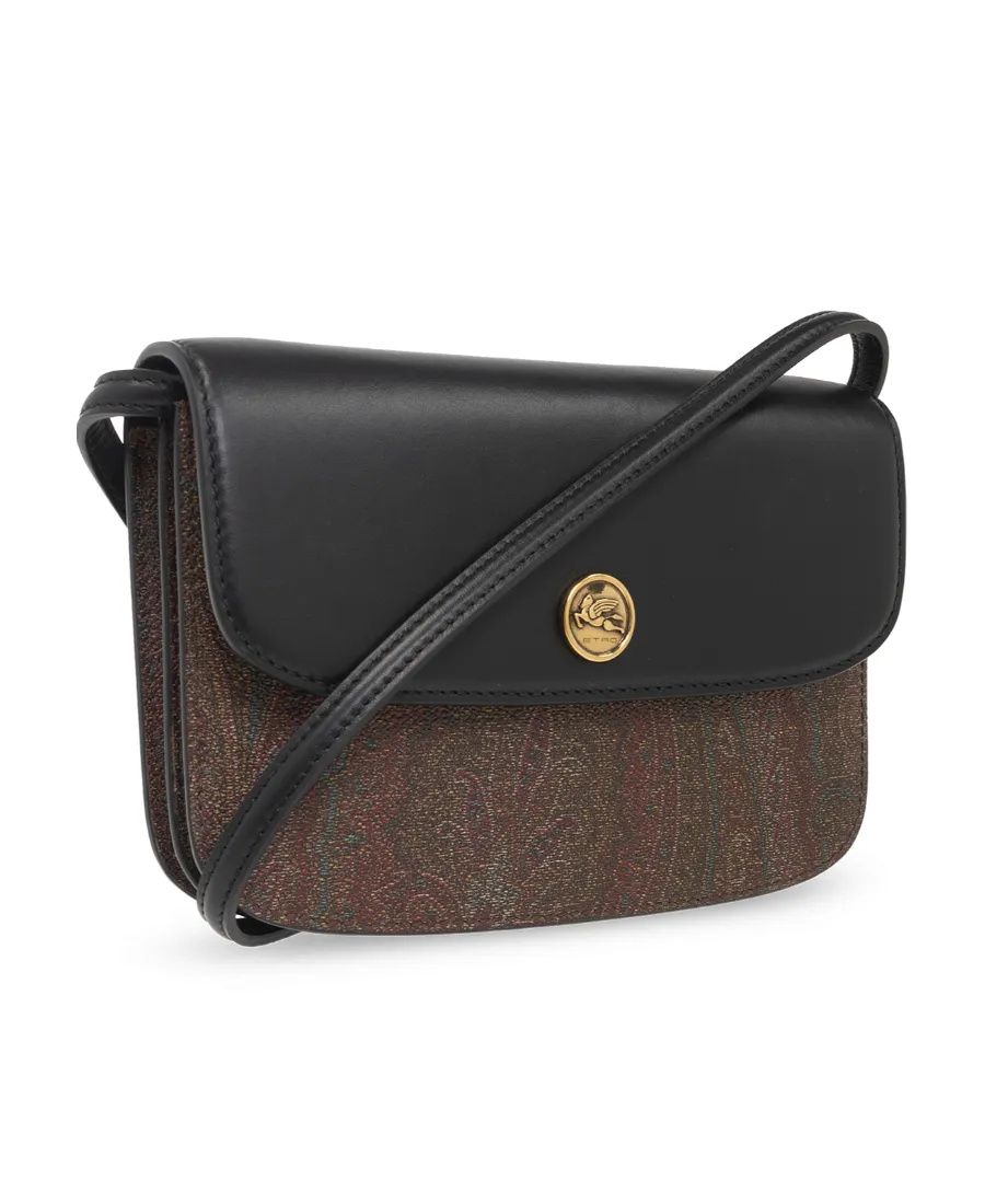 Essential Jacquard Foldover Top Crossbody Bag