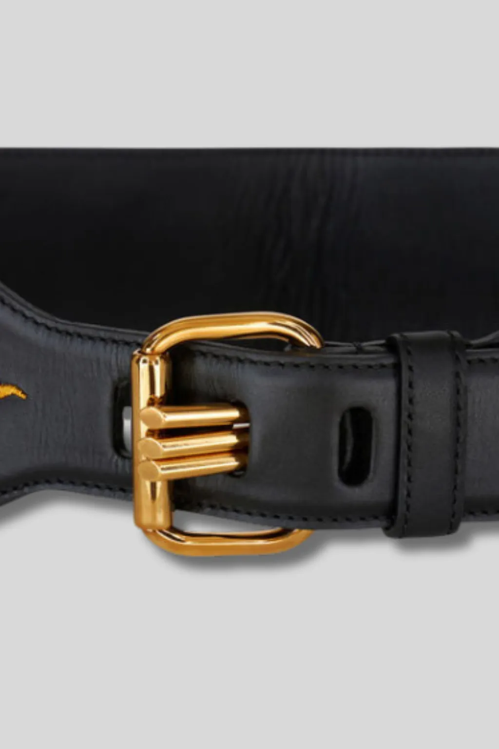 Embroidered Leather Belt