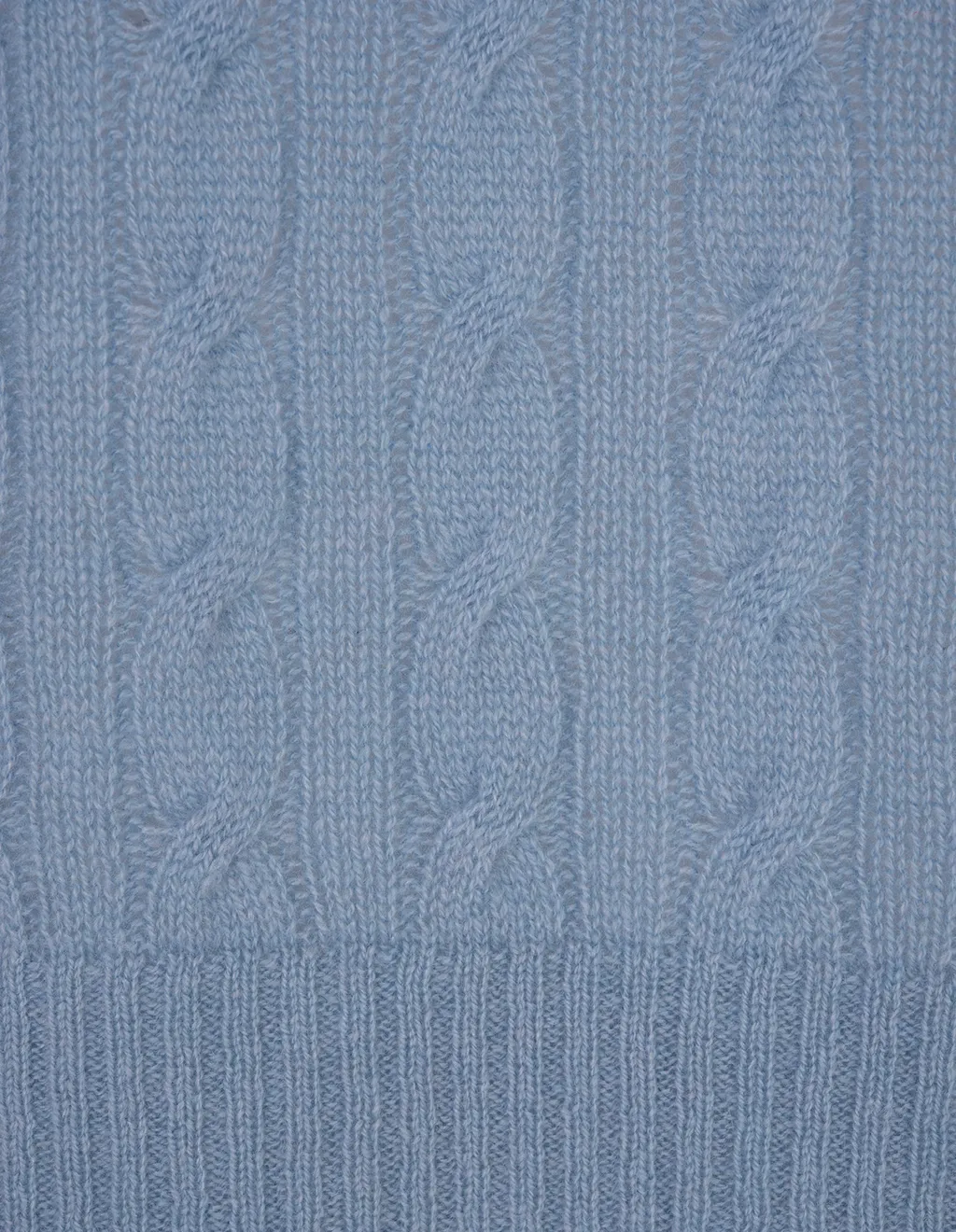 Logo Embroidered Cable-Knitted Crewneck Jumper