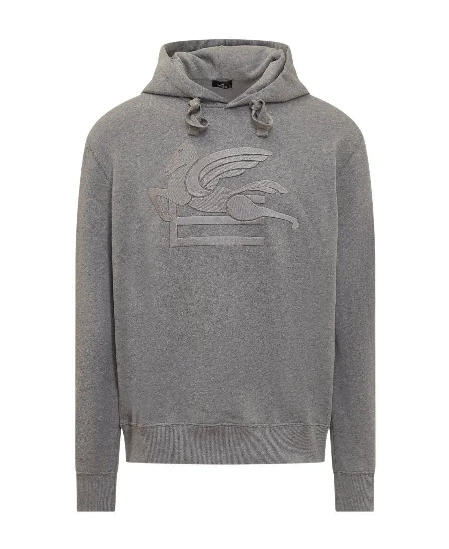 Logo Printed Drawstring Hoodie