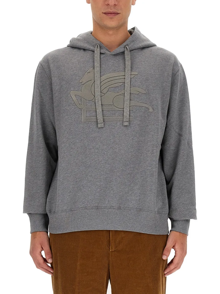 Logo Printed Drawstring Hoodie