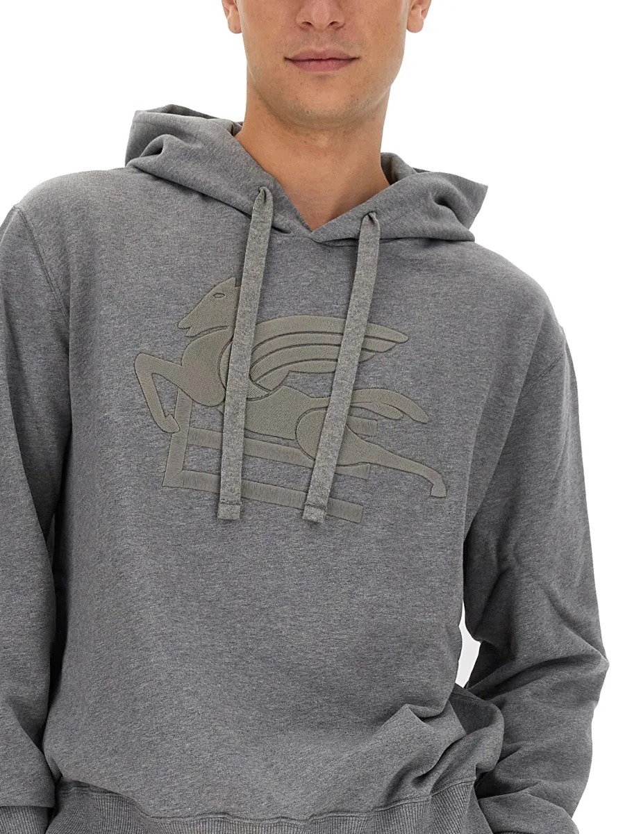 Logo Printed Drawstring Hoodie