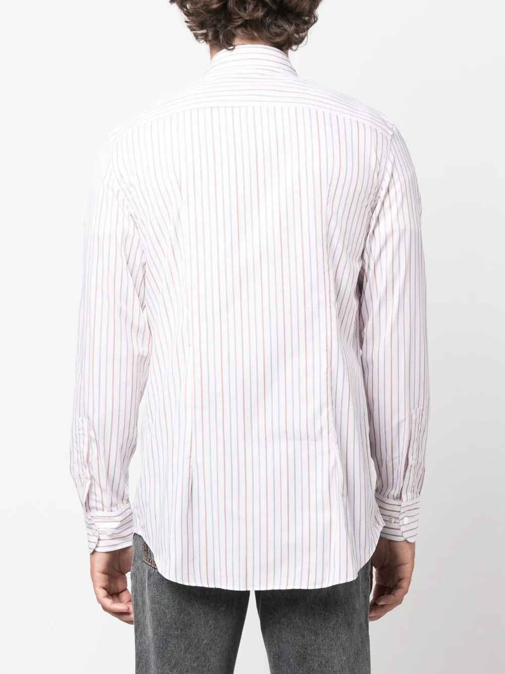 Logo-Embroidered Striped Shirt