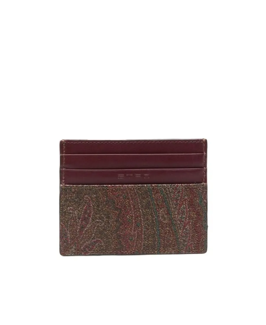 Patterned-Jacquard Wallet
