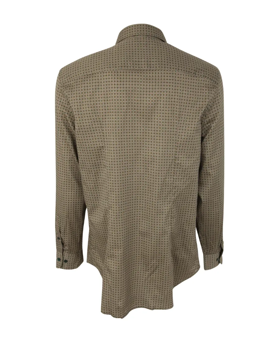 Logo Embroidered Long Sleeved Shirt