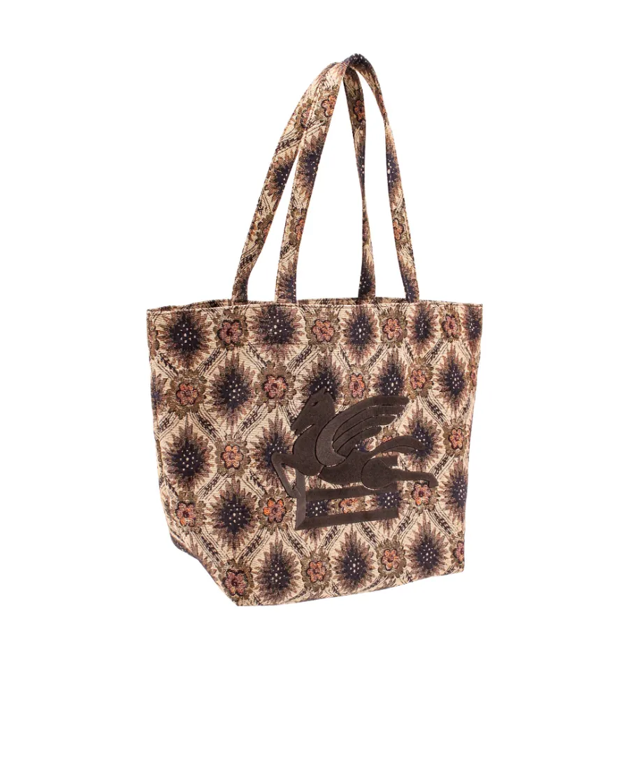 All-Over Floral-Printed Medium Tote Bag