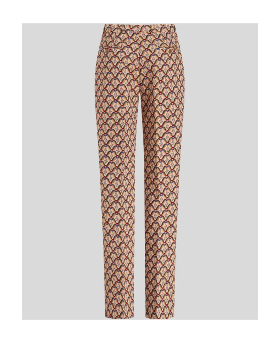 Allover Floral Printed Straight-Leg Trousers
