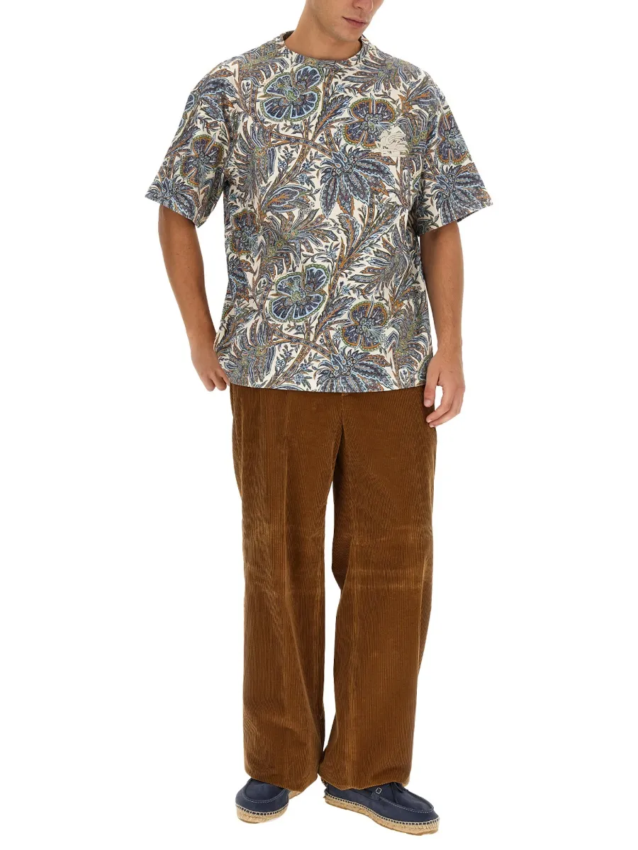 Floral Print Crewneck T-Shirt